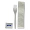 Boardwalk Three-Piece Utensil Set, Fork/Napkin/Salt Packet, White, 500PK BWK3KITMW - alternate 2